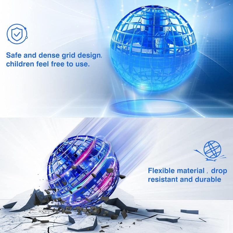 Galaxy Orb Mini Drone – Hand-Controlled Hovering Drone with 360° LED Light Show